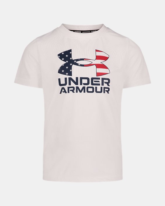 Boys' Pre-School UA Americana Surf Shirt, White, pdpMainDesktop image number 1